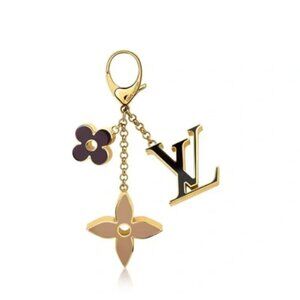 Authentic Louis Vuitton Fleur de Monogram Bag Charm
